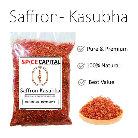 is saffron and kasubha the same